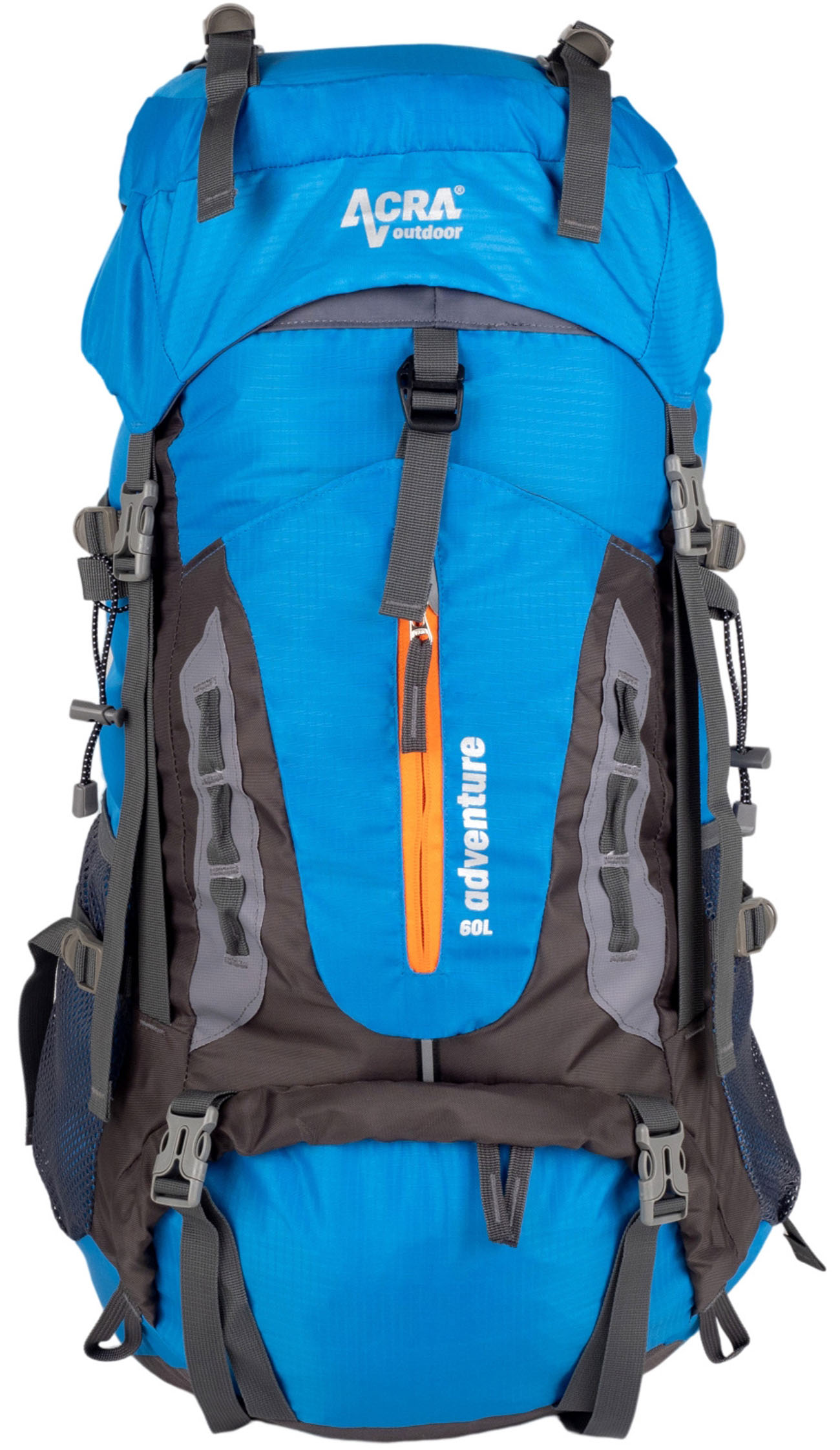 Batoh Adventure 60 L na náročnější horskou turistiku modrý BA60-MO