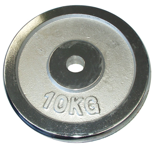 chromované závaží 10kg - NA OSU O PRŮMĚRU 28mm