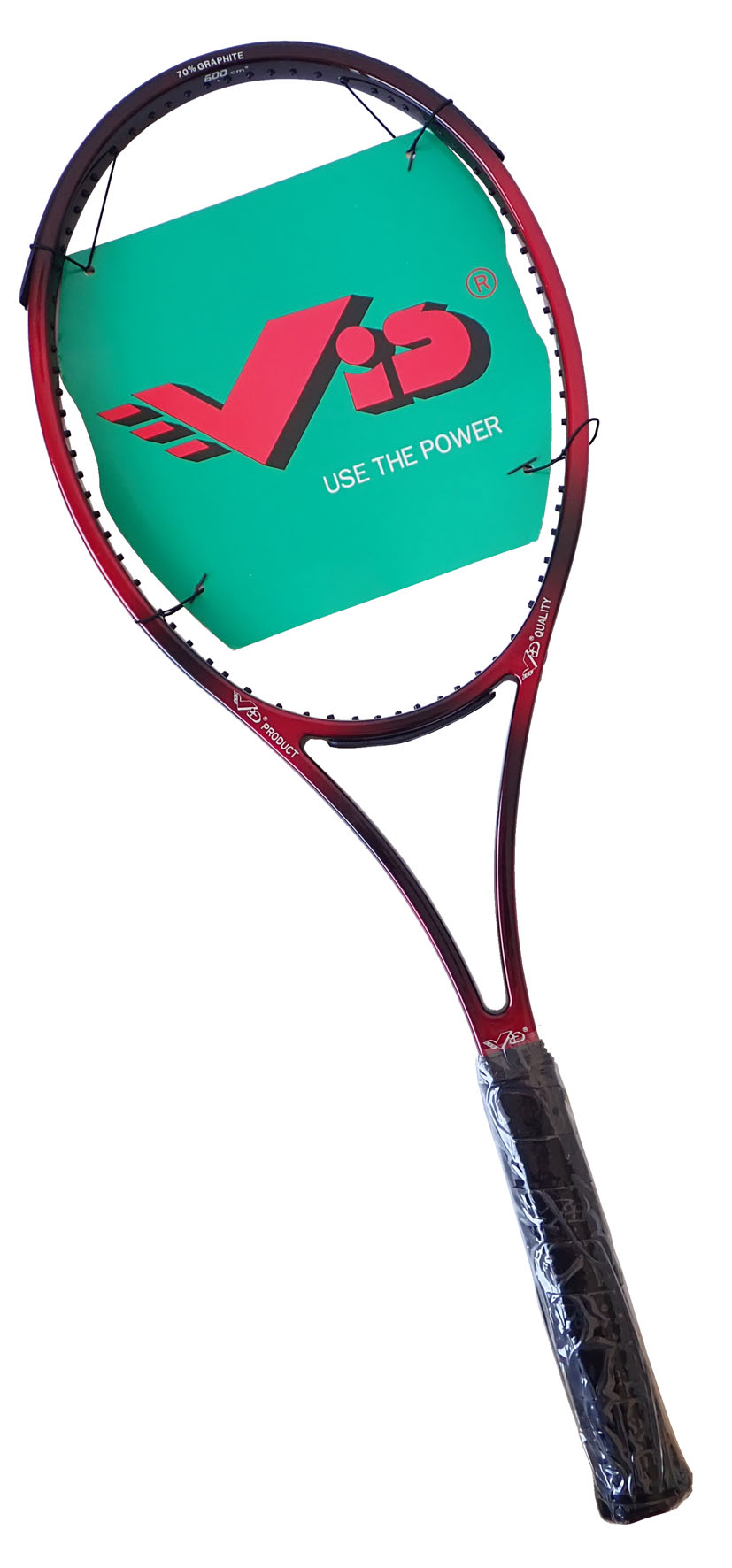 G2418 Pálka tenisová 100% grafitová červená PRO CLASSIC 600