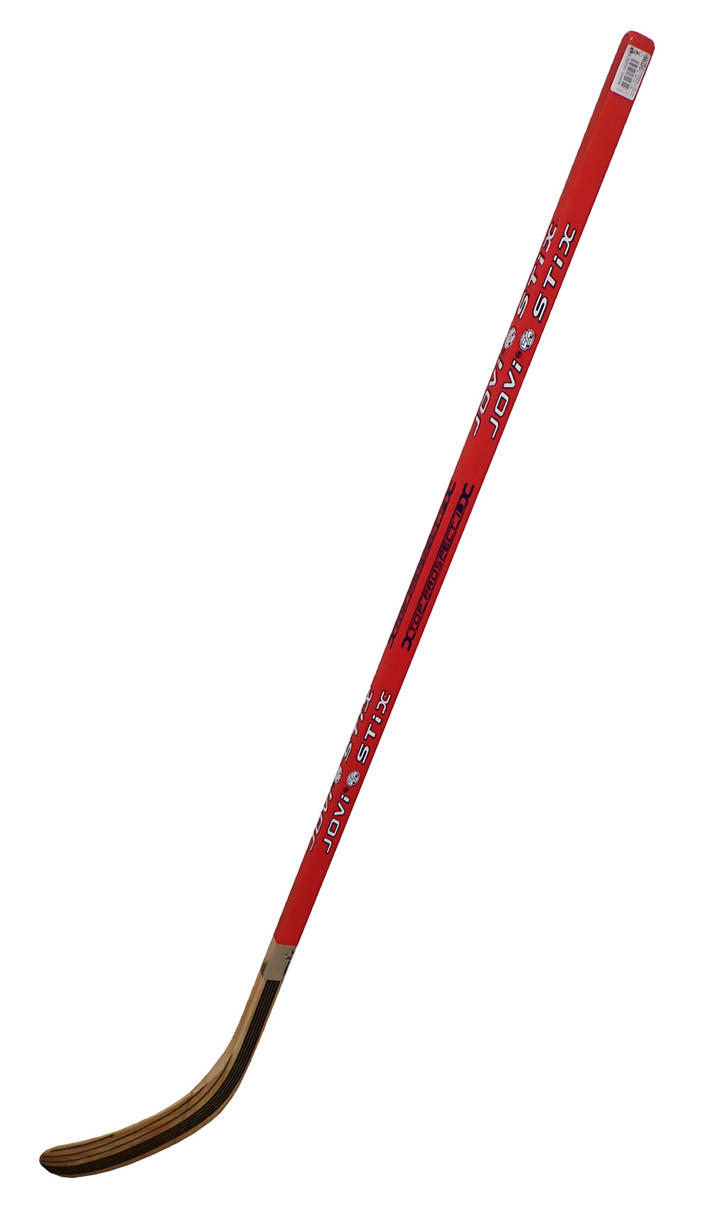Laminovaná hokejka levá 125 cm červená