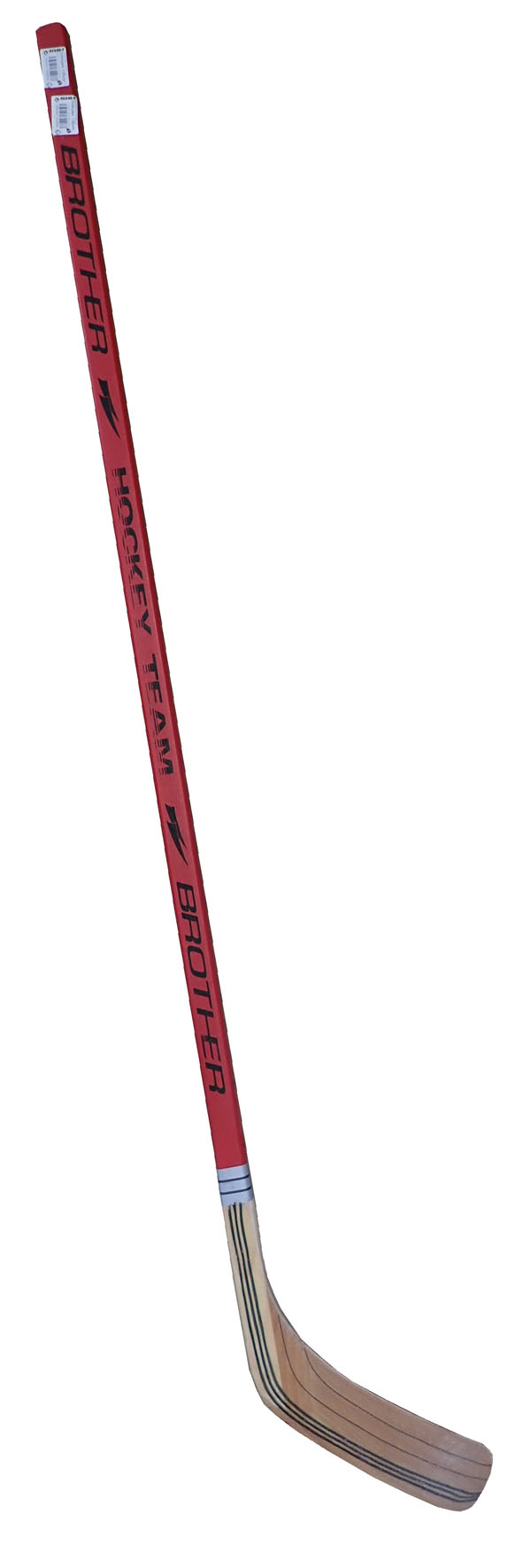Laminovaná hokejka BROTHER pravá 135cm - červená