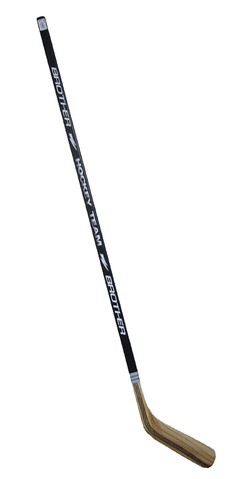 Laminovaná hokejka BROTHER pravá 135cm - černá