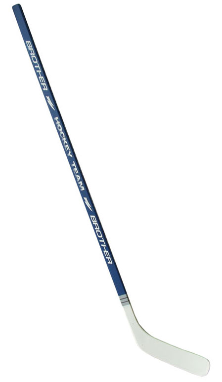 H3377-LE  Hokejka plastová s dýhou147cm - levá - modrá