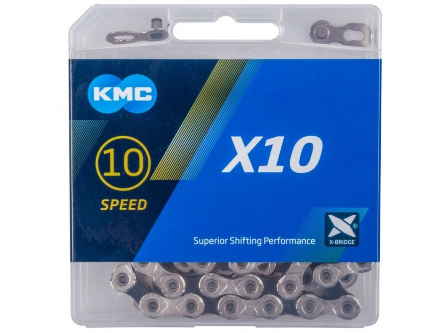 řetěz KMC X 10 BOX 10 kolo stříbrno/černý