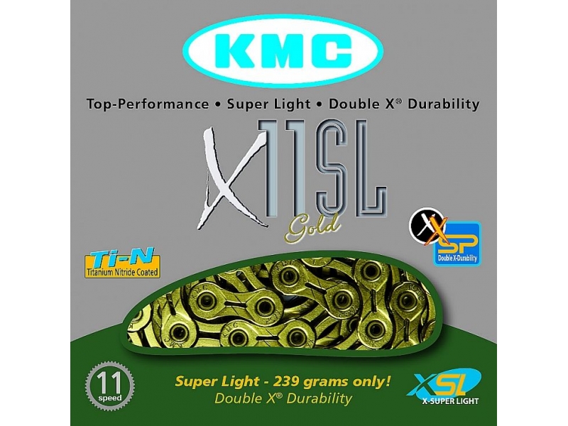 řetěz KMC X-11 SL GOLD BOX 11 kolo