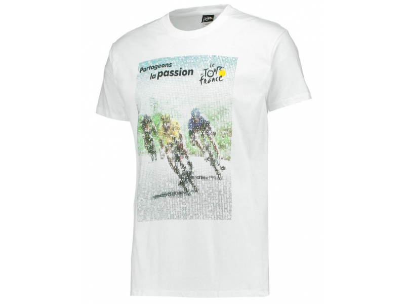 TdF Triko P graphic - bílé XL