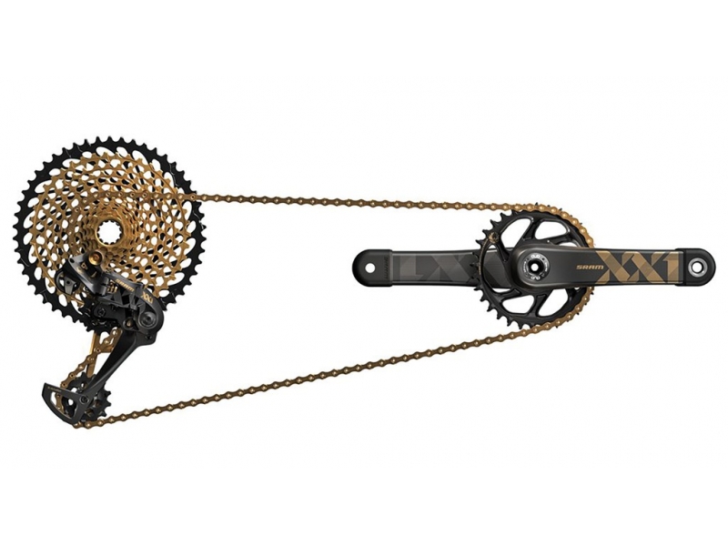 sada SRAM XX1 Eagle 1x12 Gold 175mm, 34 zubů, DUB