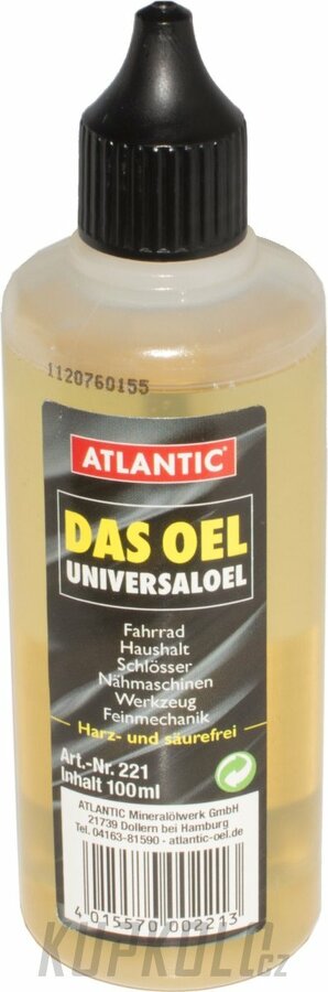 mazivo - olej na kola Atlantic, 100ml