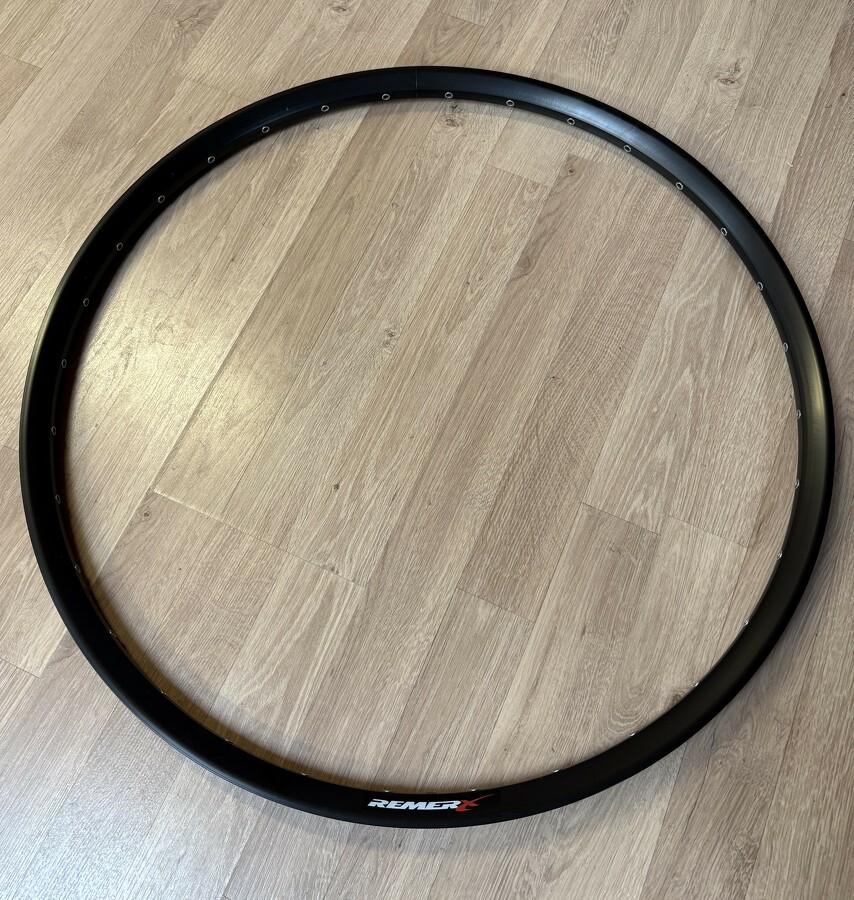 ráfek 584/32/27 ENDURO Disc, 1 nýt, FV, červený polep