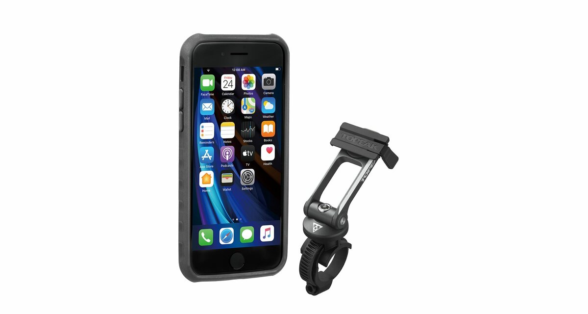 pouzdro na mobil TOPEAK - obal Ridecase iPhone SE č.-š.