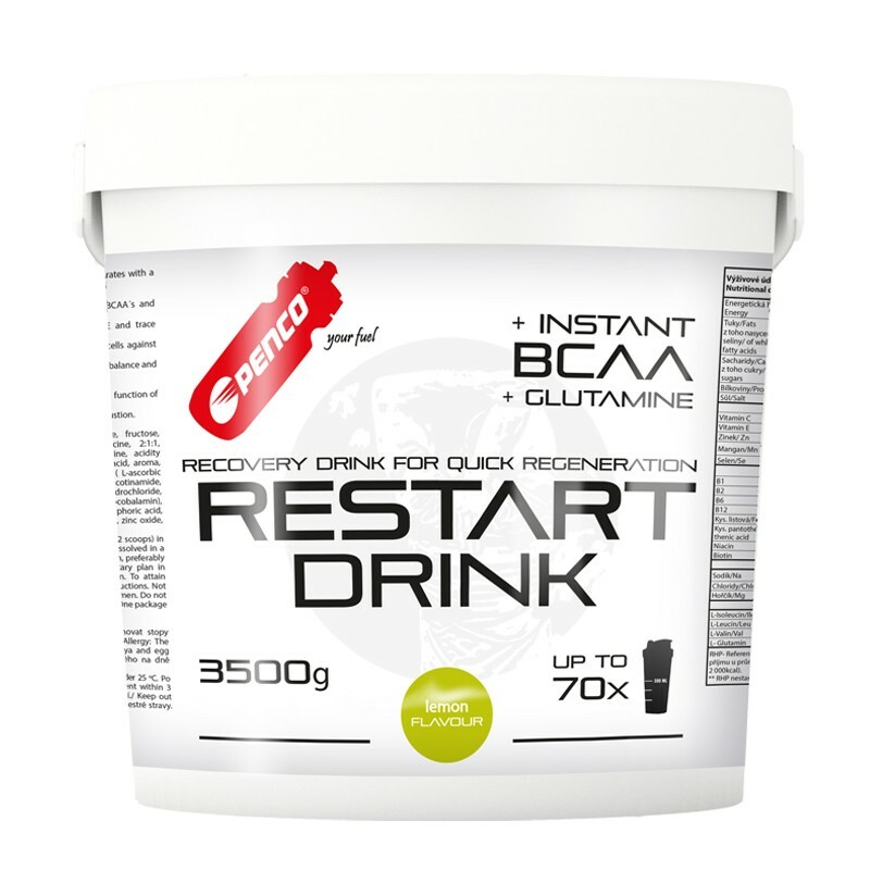 výživa - PENCO RESTART DRINK s BCAA,3500g, citron