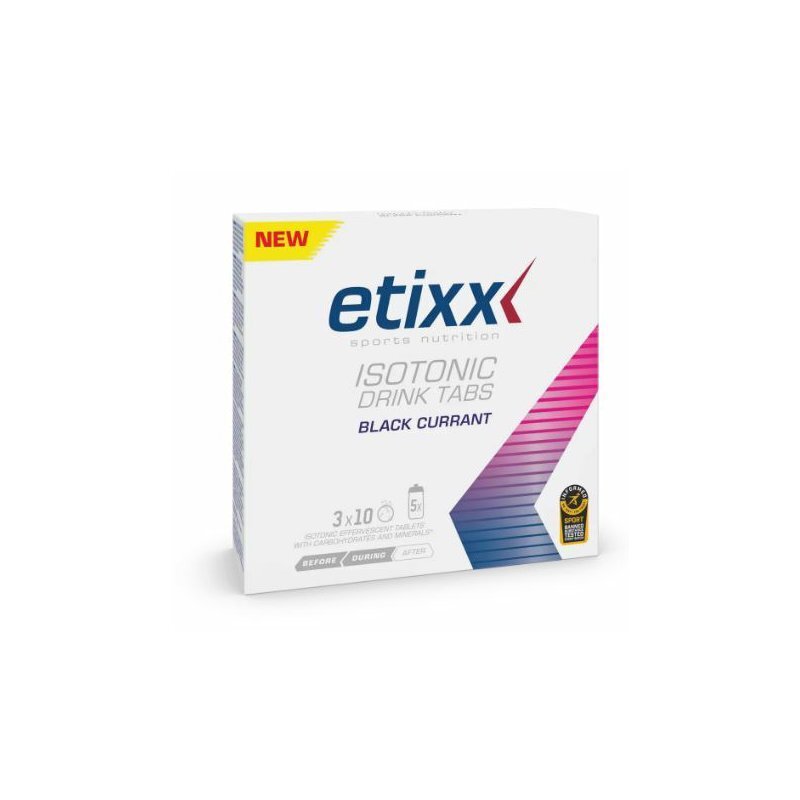 výživa - ETIXX Isotonic Drink Tabs 3x10ks černý rybíz