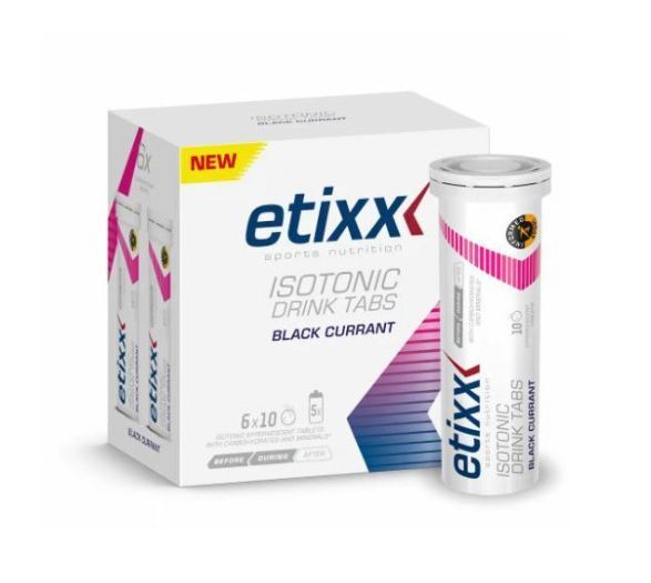 výživa - ETIXX Isotonic Drink Tabs 6x10ks černý rybíz