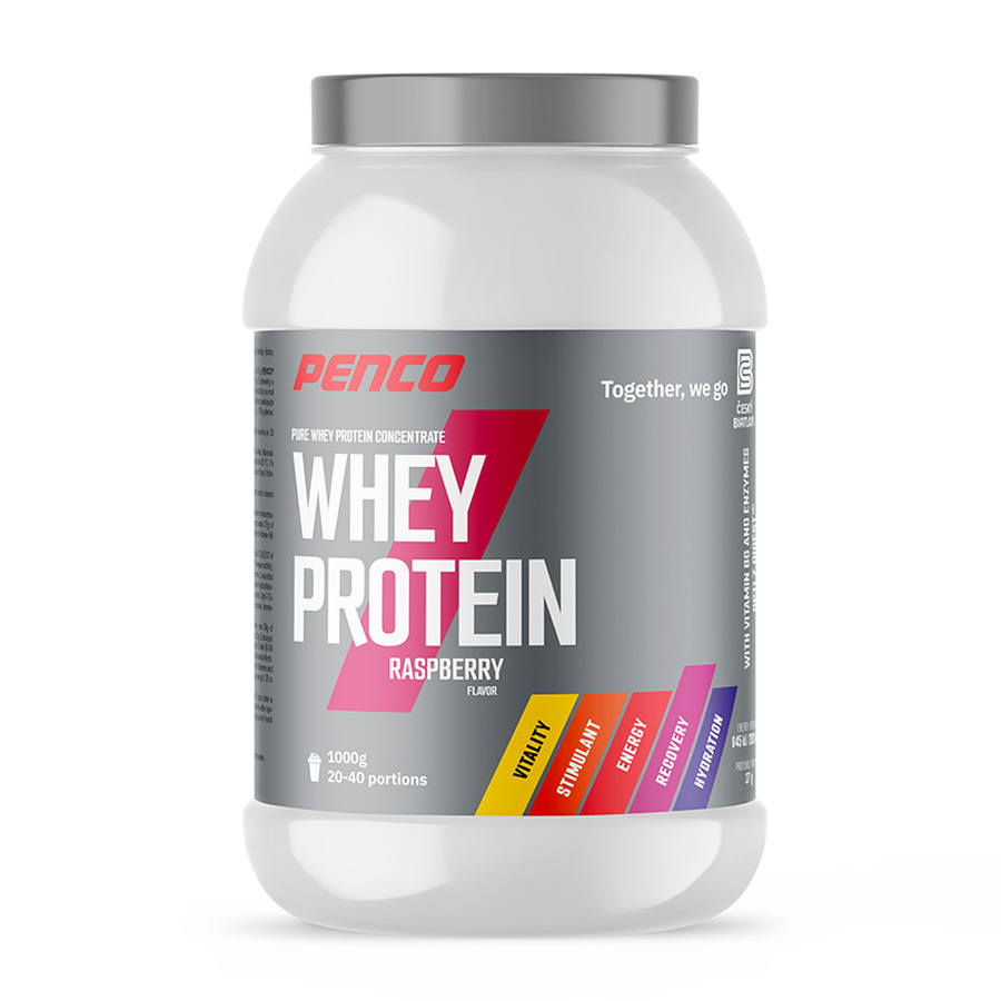 výživa - PENCO WHEY PROTEIN malina 1000g