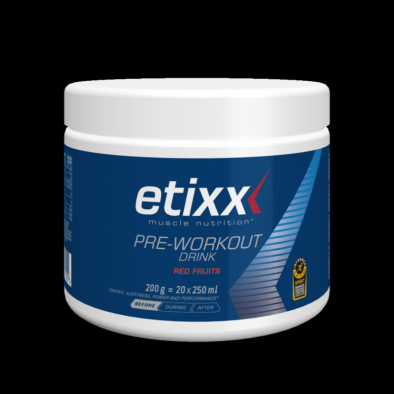 výživa - ETIXX PRE-Workout Drink 200g červené ovoce