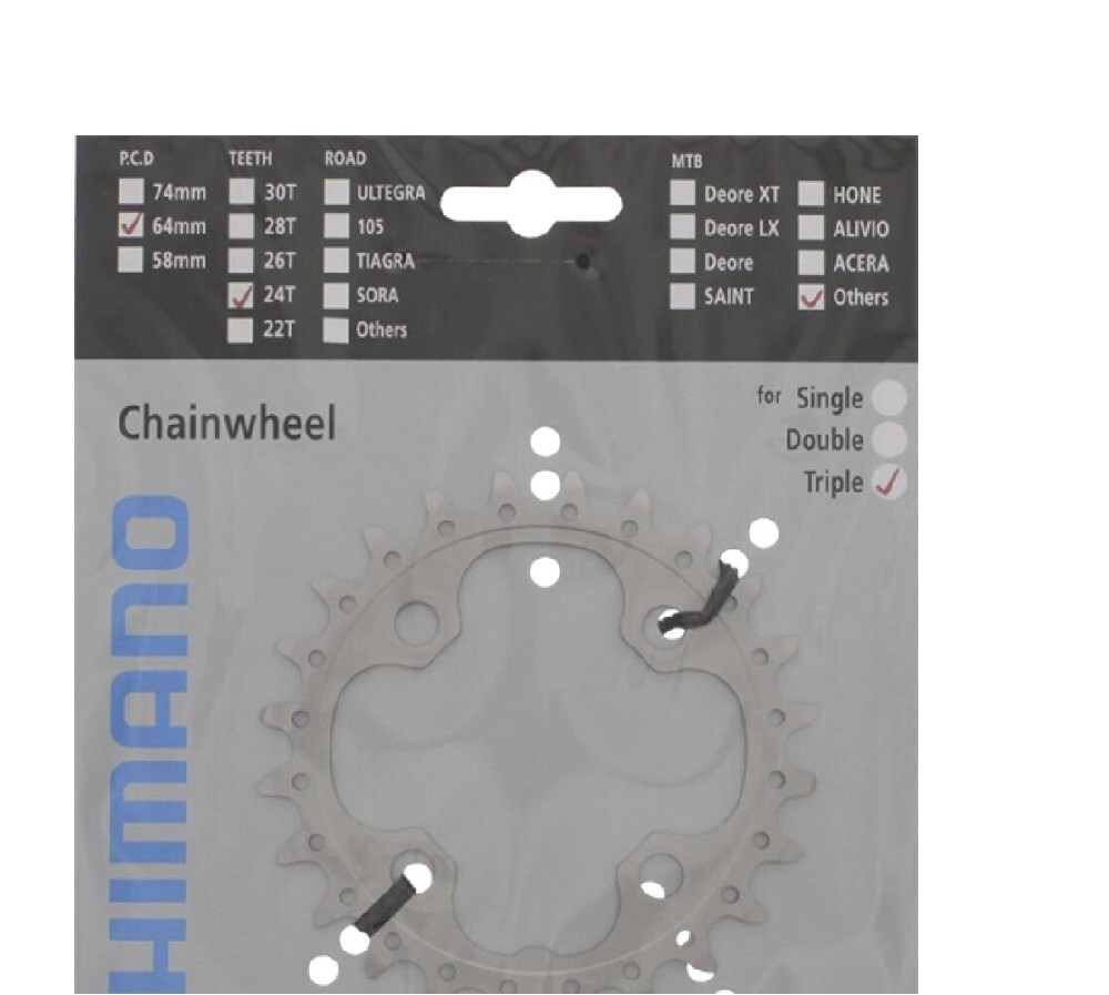 převodník SH FC-T551 24 zubů pro 3x10 Fe, stř.,4-packa