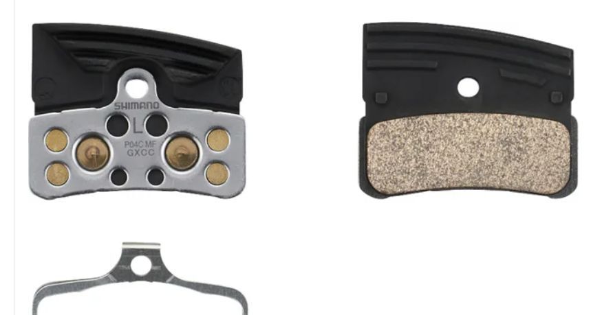 brzdové destičky SHIMANO P04C-MF kov, balené