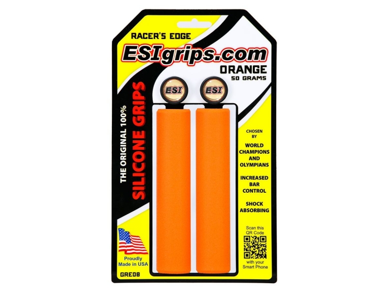 gripy ESI Grips RACERS EDGE oranžové