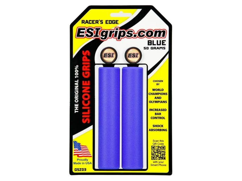 gripy ESI Grips RACERS EDGE modré