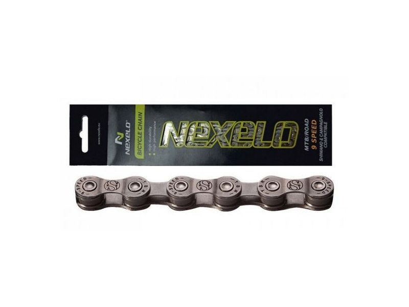 řetěz NEXELO 9-rychlostní šedý BOX