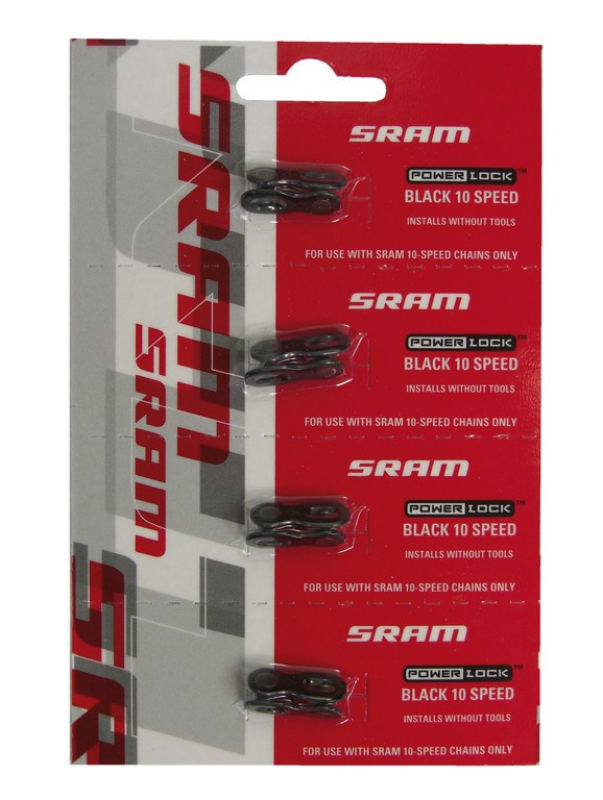 řetěz - spojka SRAM Power Lock 10sp. černá, blistr,1pár