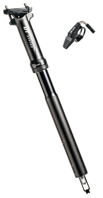 sedlovka teleskopická DT Swiss D232 30,9/400mm Al černá 30.9mm