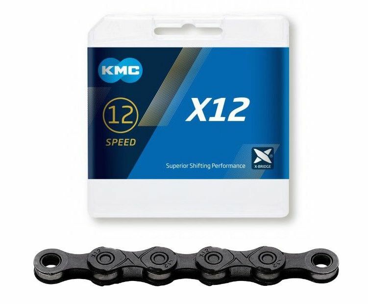 řetěz KMC X12 černý, 12sp., 126čl.