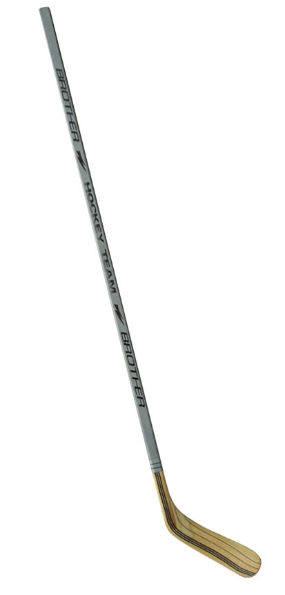 BROTHER 6655P laminovaná hokejka pravá 147cm - šedá